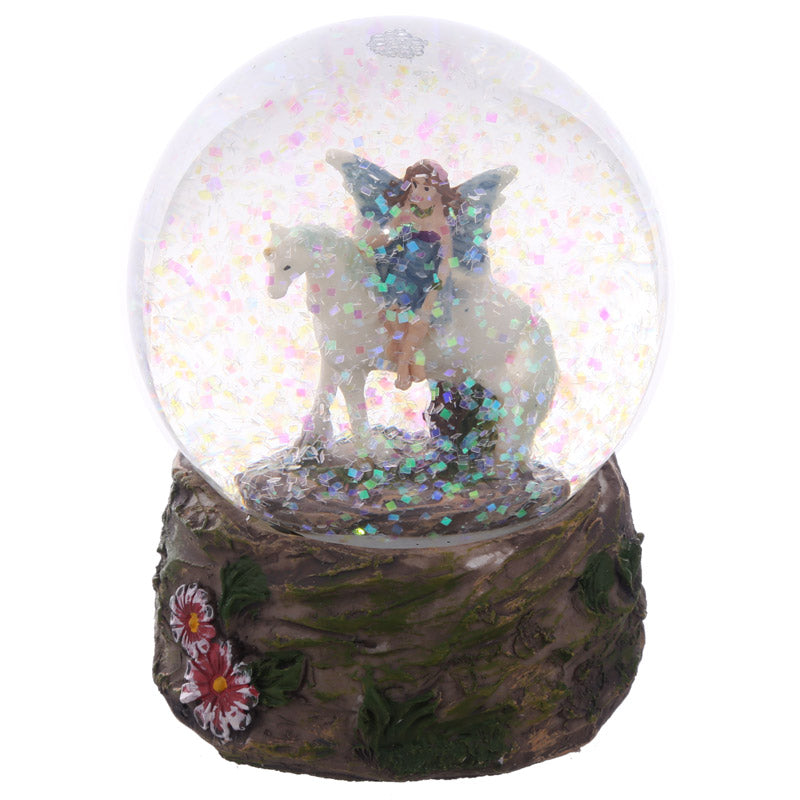 Beautiful Flower Fairy Waterball with glitter effect
