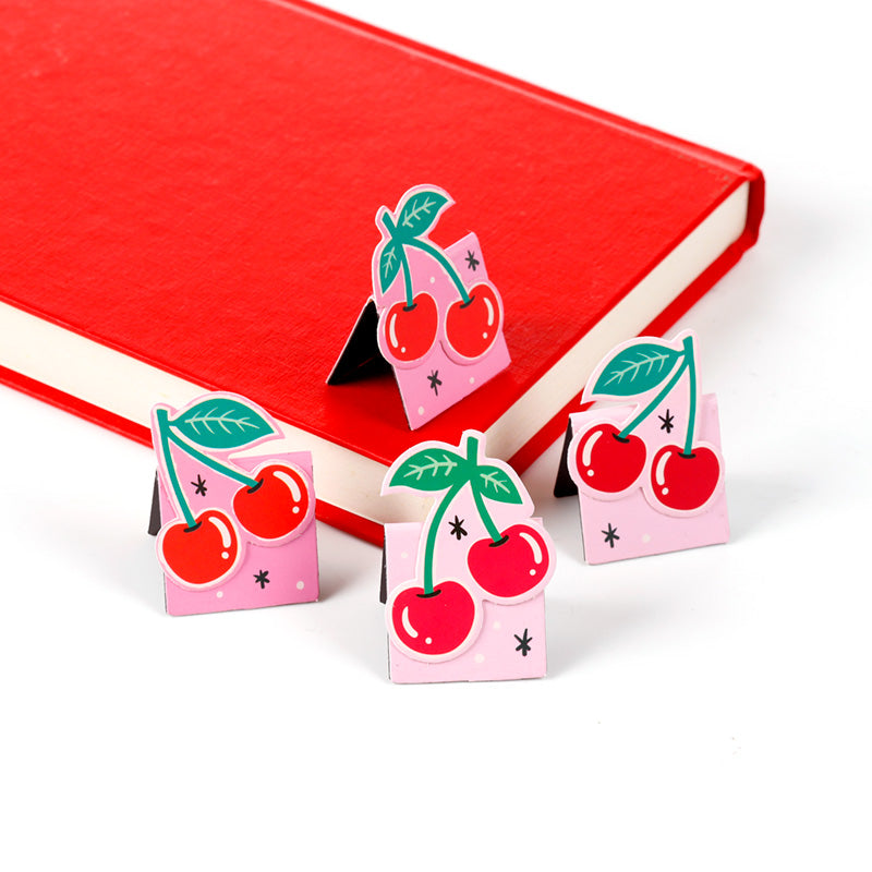 Cherry Magnetic Bookmark Set with beautiful cherry blossom design