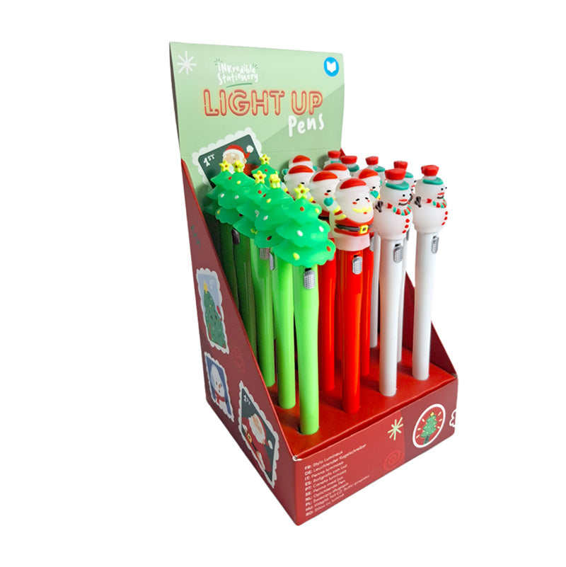 Light Up LED Fine Tip Pen - Jingle Bunch Christmas