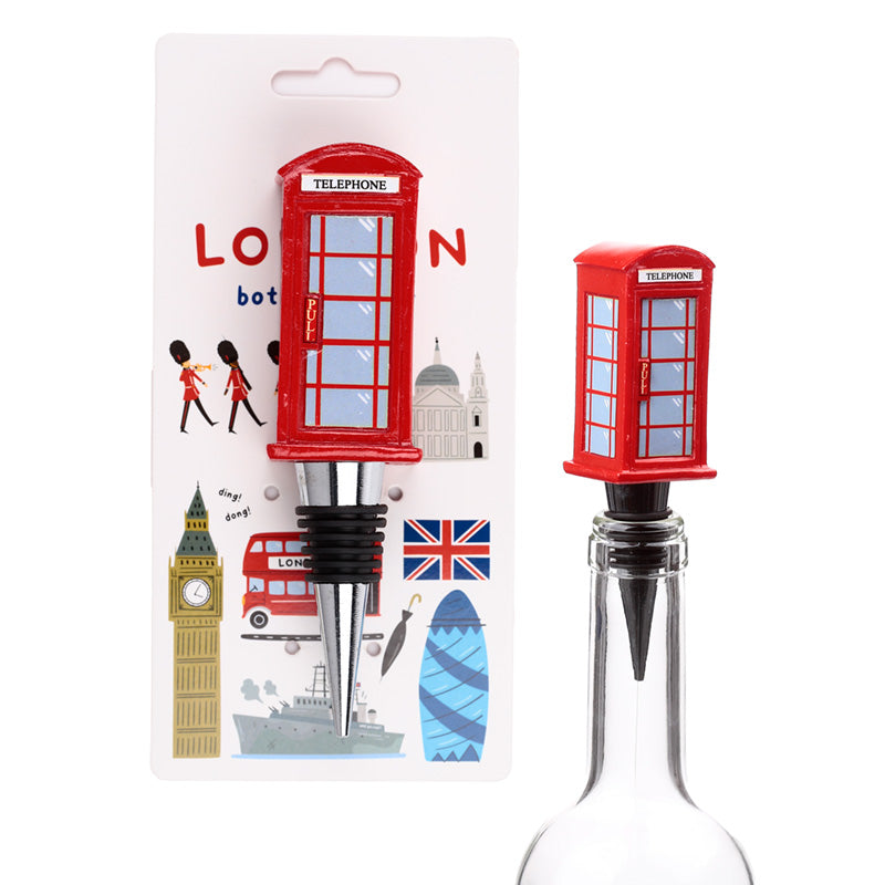 Giftable collectible bottle stopper in London icon design