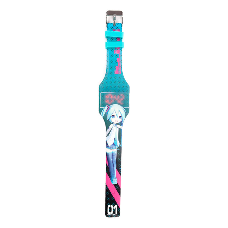 Hatsune Miku Silicone Digital Watch - Detailed View
