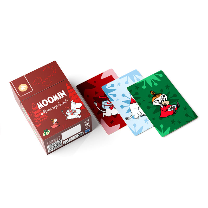 Moomin Christmas Kids Memory Cat Set in festive setting