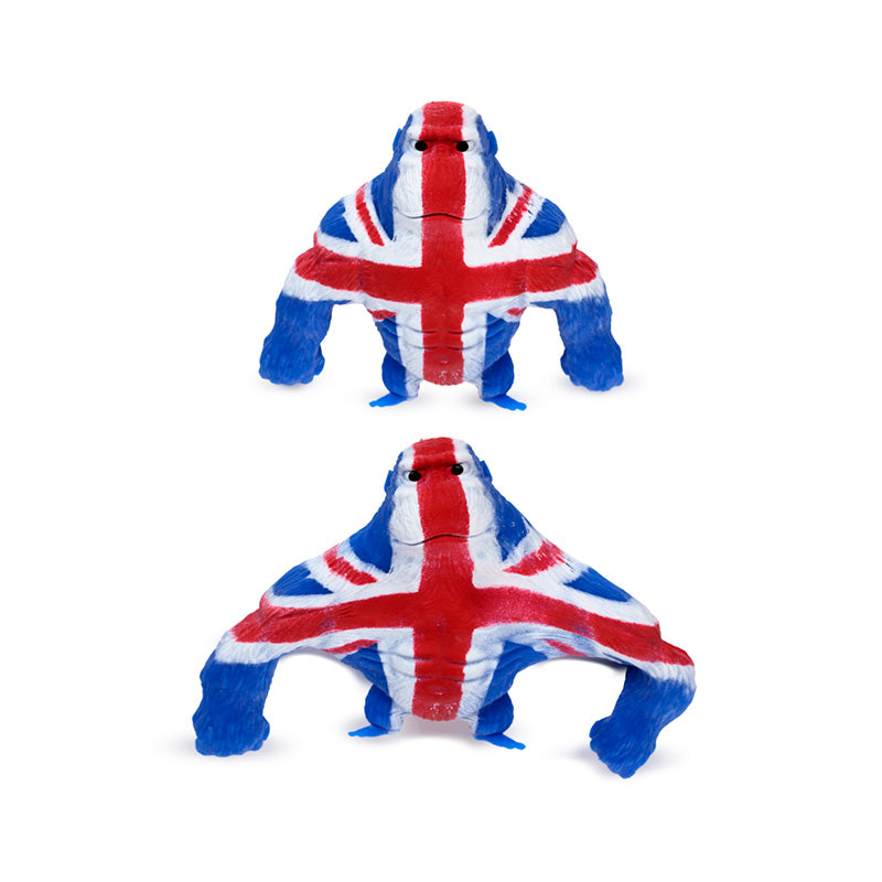 Union Jack Gorilla Stretchy Stress Fidget Toy - Collectible Gift