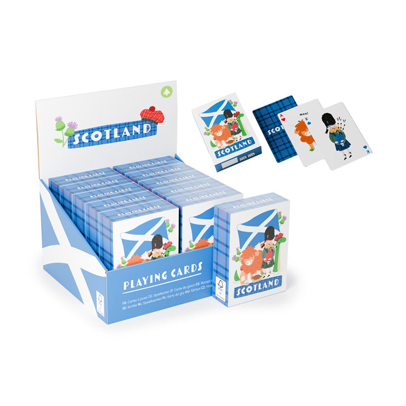 Scotland Souvenir Standard Deck of Playing Cards featuring stunning imagery