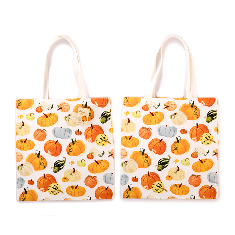 Charming autumn-themed design on Tote Shopping Bag
