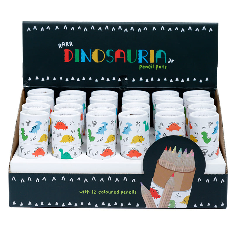 Dinosauria Colouring Pencil Tube for creative fun