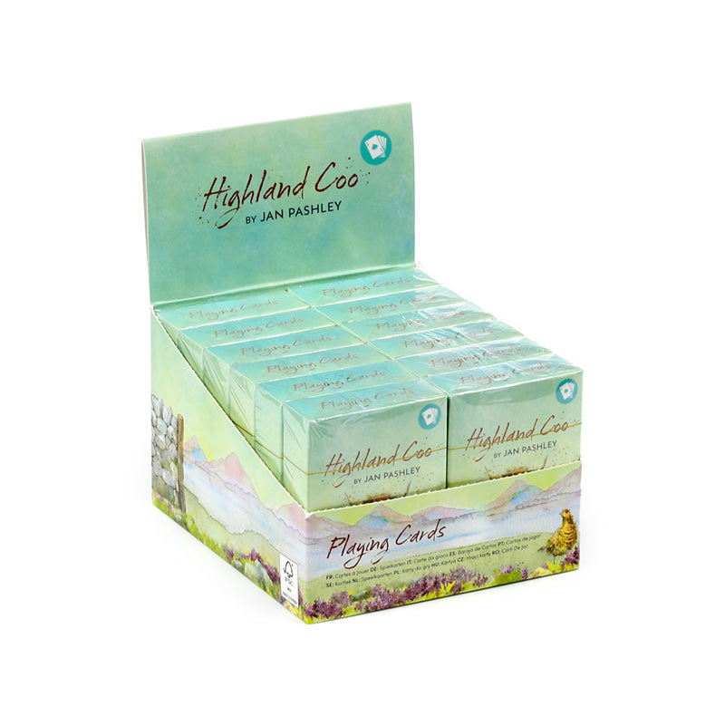 Jan Pashley Highland Coo Playing Cards - Artistic Design