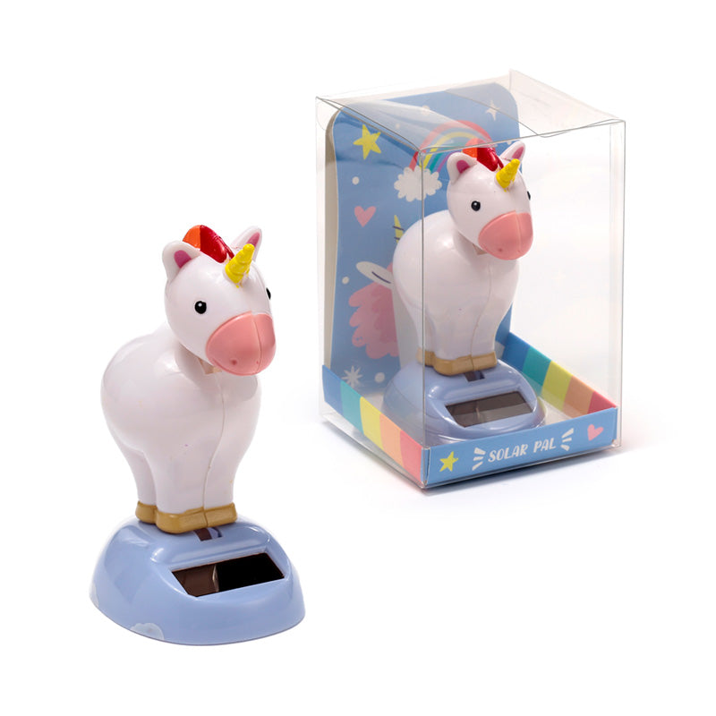 Solar Pal Unicorn Magic illuminated at night