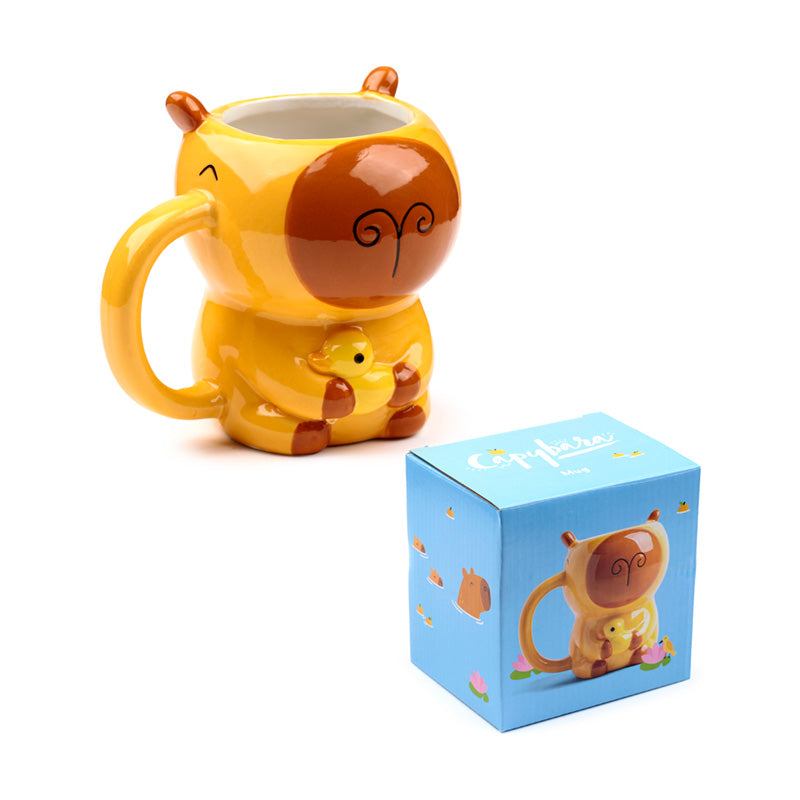 Decorative capybara mug for gifting