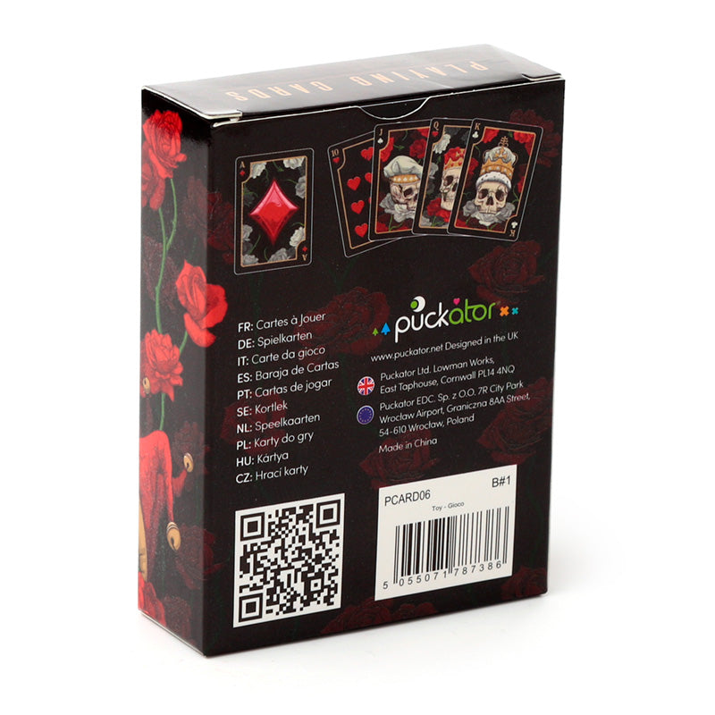 Skulls and Roses Playing Cards - Lifestyle Image