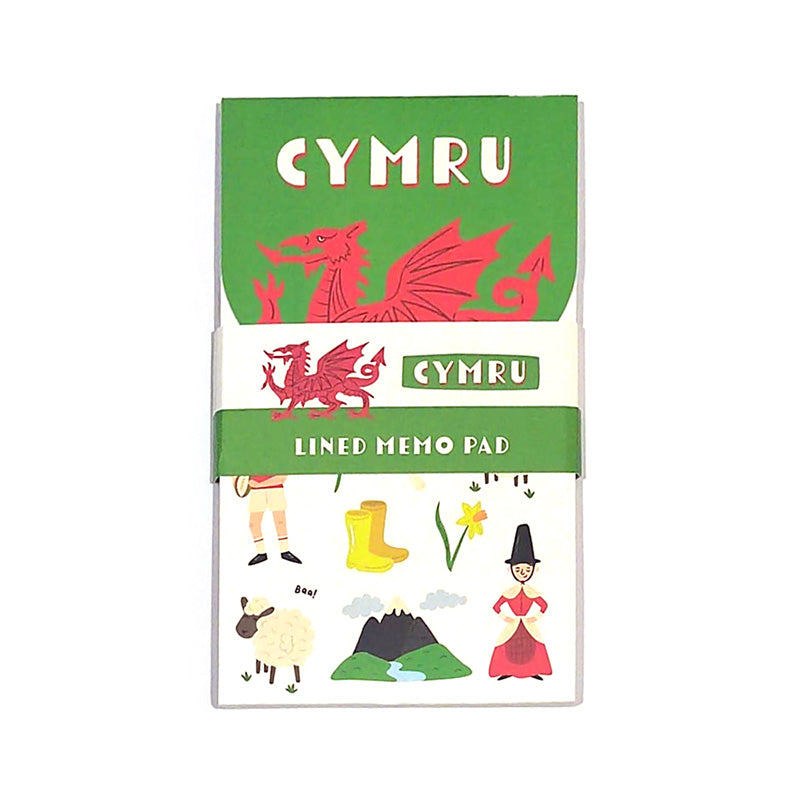 Welsh Dragon Flip Open Memo Pad - decorative giftware