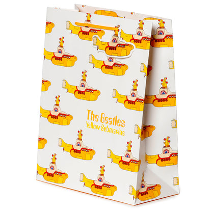 Close-up of The Beatles Yellow Submarine gift bag