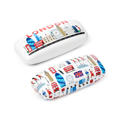 Stylish sunglasses holder showcasing London landmarks