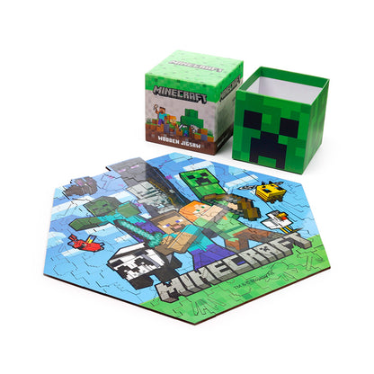 Giftable Minecraft wooden jigsaw puzzle