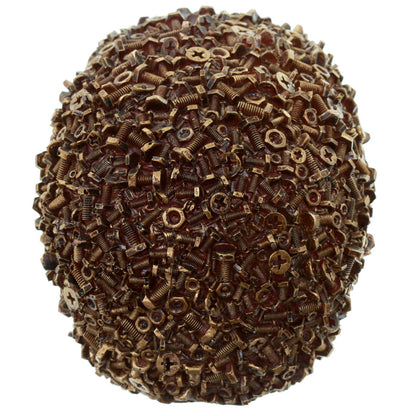 Gothic design elements of Nuts and Bolts Skull Decoration