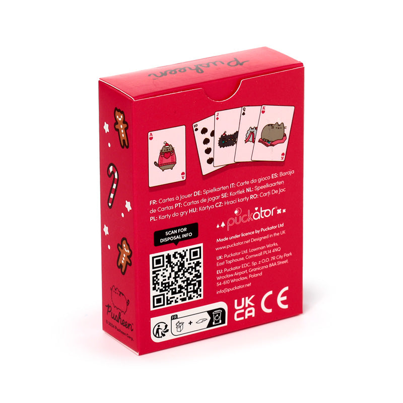 Durable and sustainable playing cards featuring Pusheen