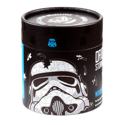 Stormtrooper puzzle pieces on the table