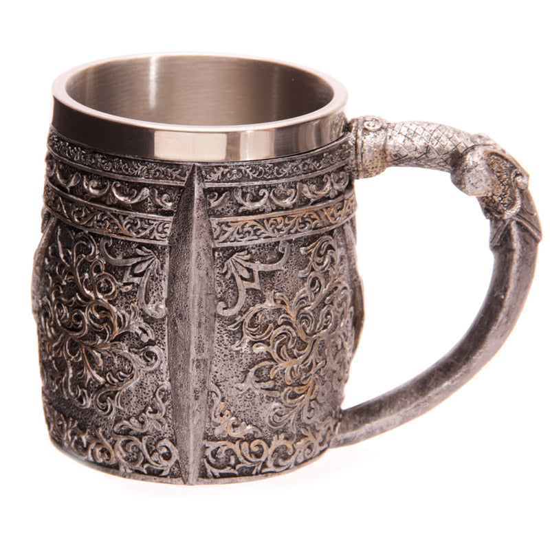 Decorative Skull Warrior Tankard with detailed design