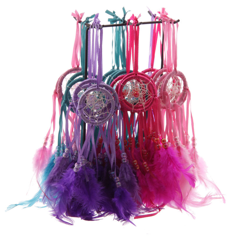 Bright Mini Feather Dreamcatcher ornament for gifting