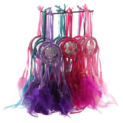 Bright Mini Feather Dreamcatcher ornament for gifting