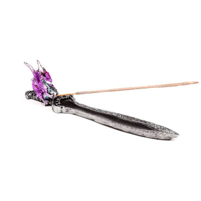 Close-up of Mini Amethyst Dragon Incense Holder