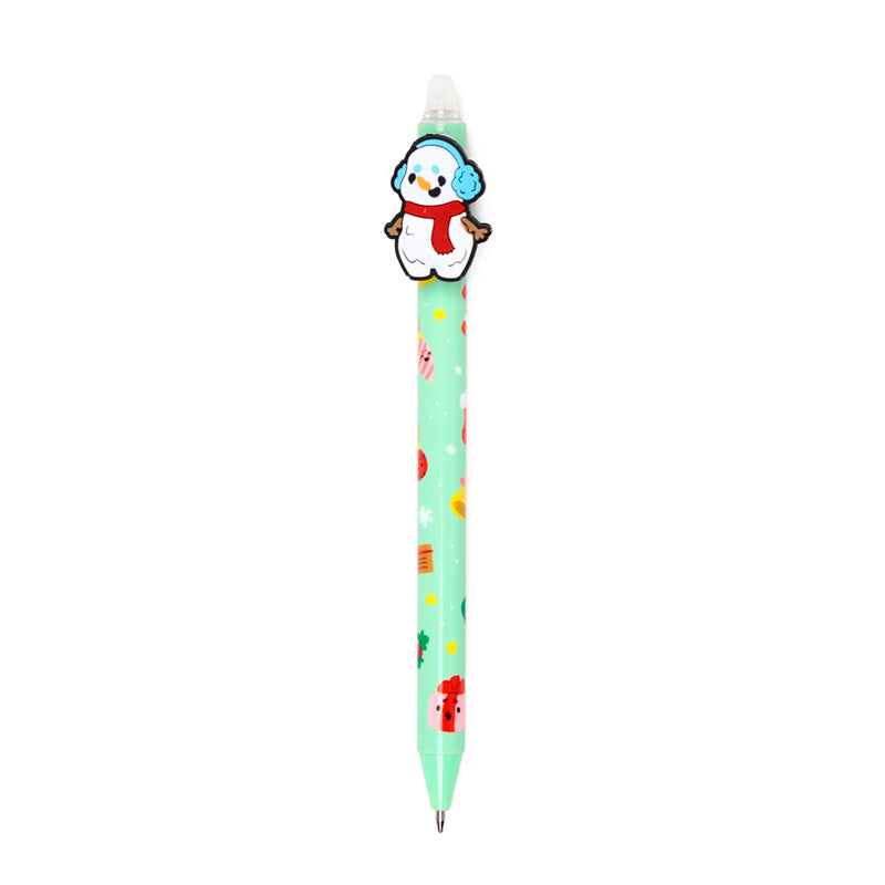 Jingle Bunch Christmas Erasable Pen on a desk