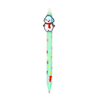 Jingle Bunch Christmas Erasable Pen on a desk