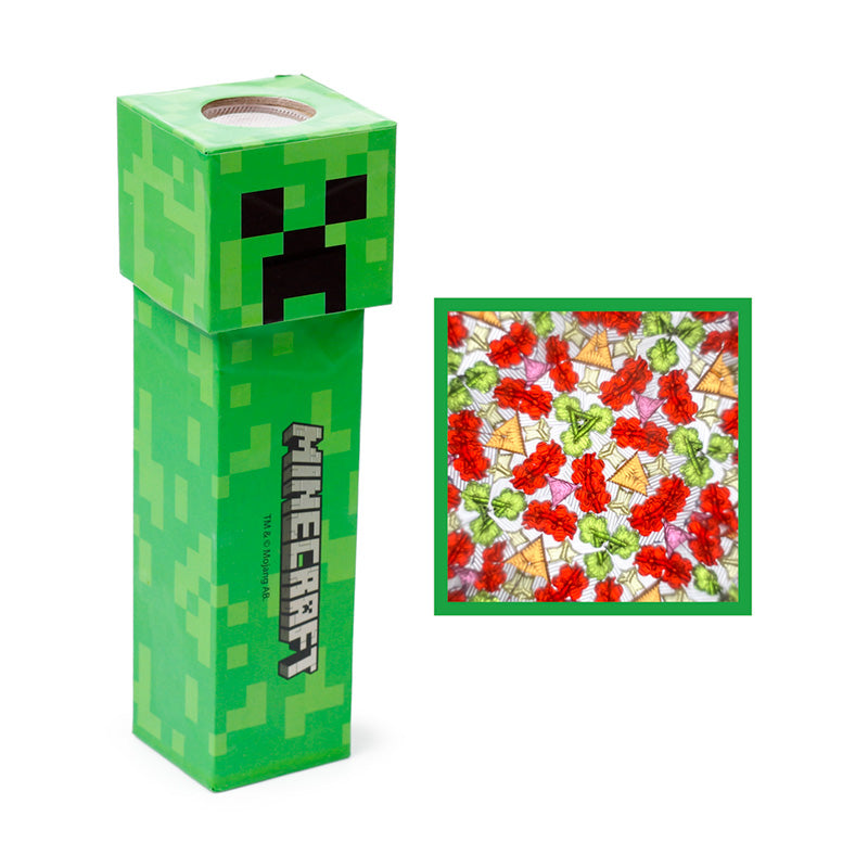 Close-up of Minecraft Creeper Kaleidoscope patterns