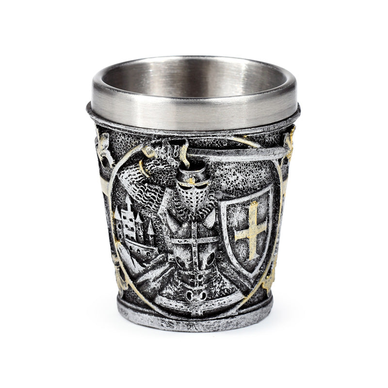Elegant Medieval Knight Decorative Shot Glass