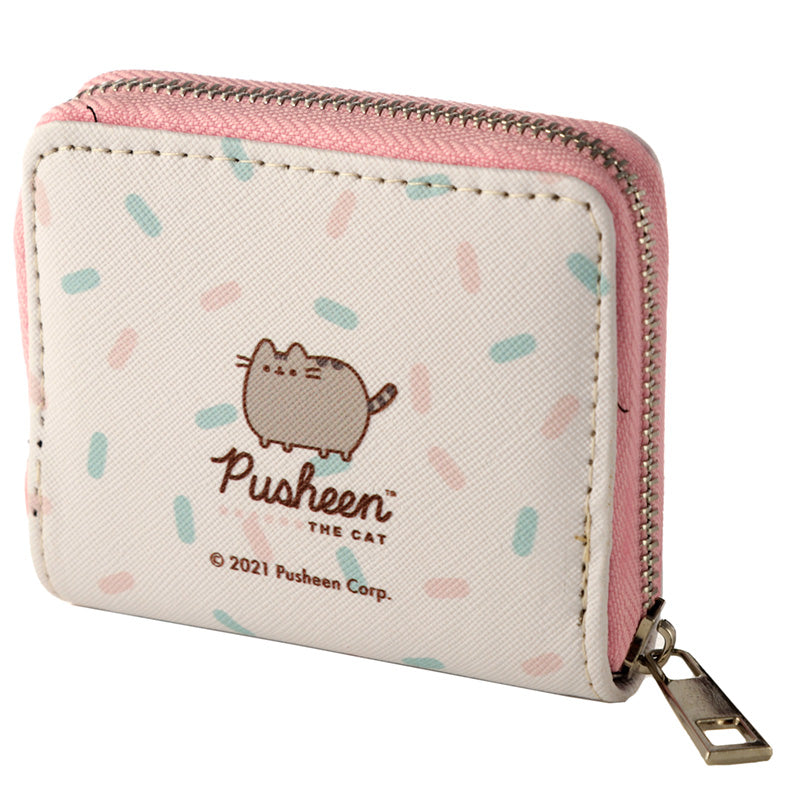 Open Small Zip Around Wallet with Pusheen the Cat Foodie