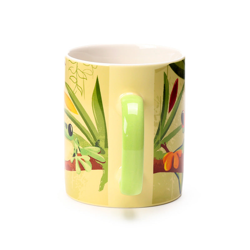 Charming Tropical Frogs Mug for Hot Drinks