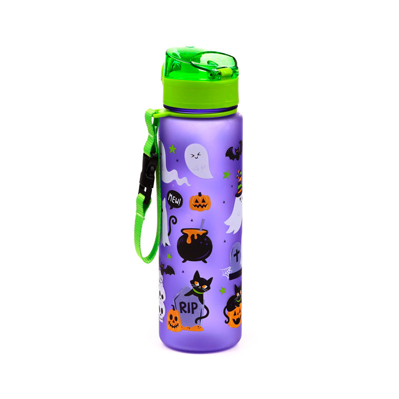Reusable spooky water bottle for cold drinks