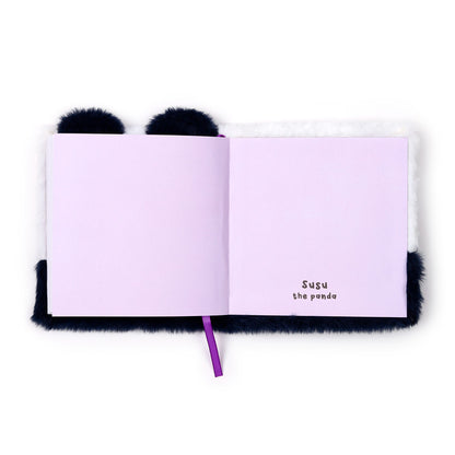 Adoramals Susu the Panda Plush Notebook with Decorative Elements
