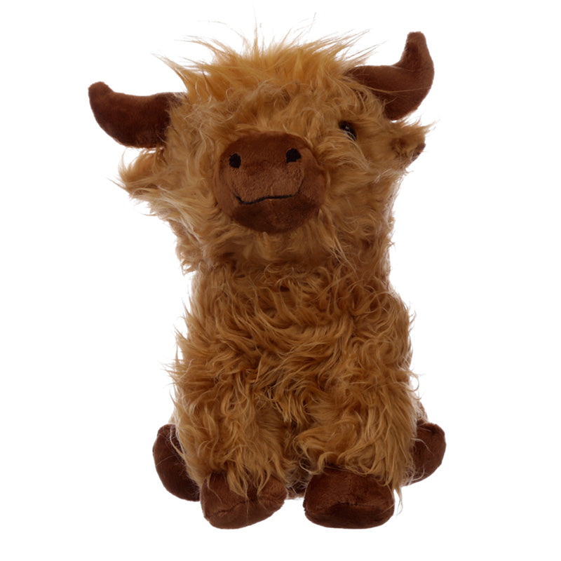 Highland Coo Cow Plush Door Stop - Side View
