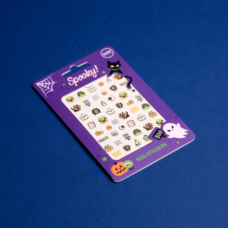 Decorative Spooky Nail Stickers for Halloween