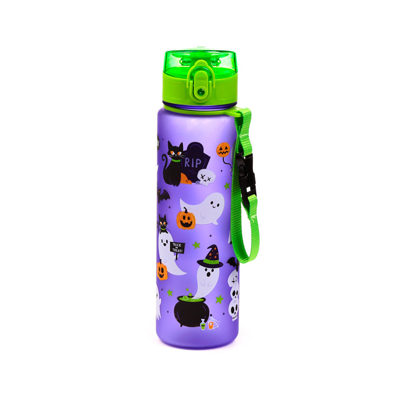 600ml Shatterproof Pop Top Water Bottle - Spooky