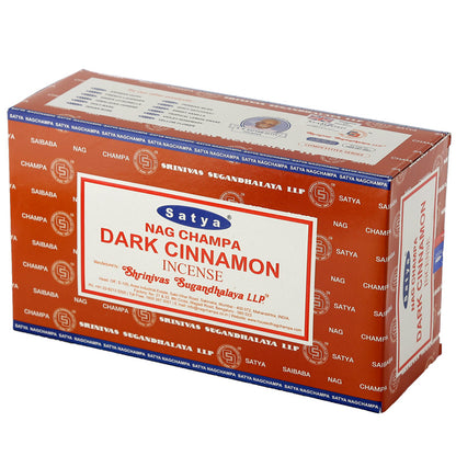 Hand-rolled Nag Champa Dark Cinnamon Incense Sticks