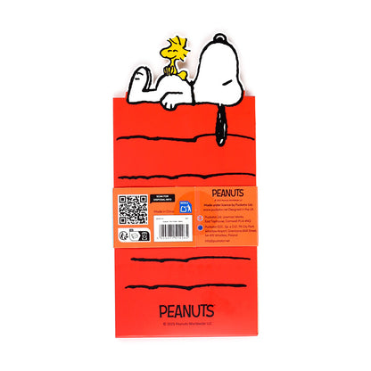 Close-up of Peanuts Snoopy & Woodstock Memo Pad design
