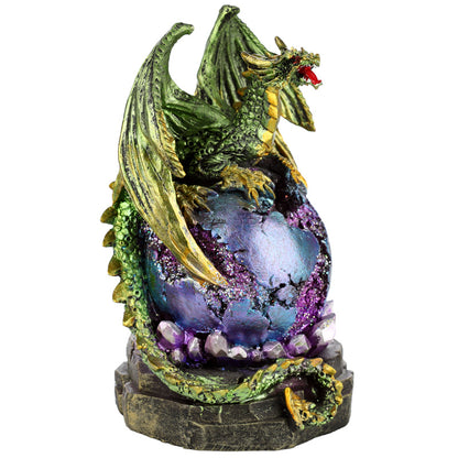 Geode LED Dark Legends Dragon Figurine - Detailed Design