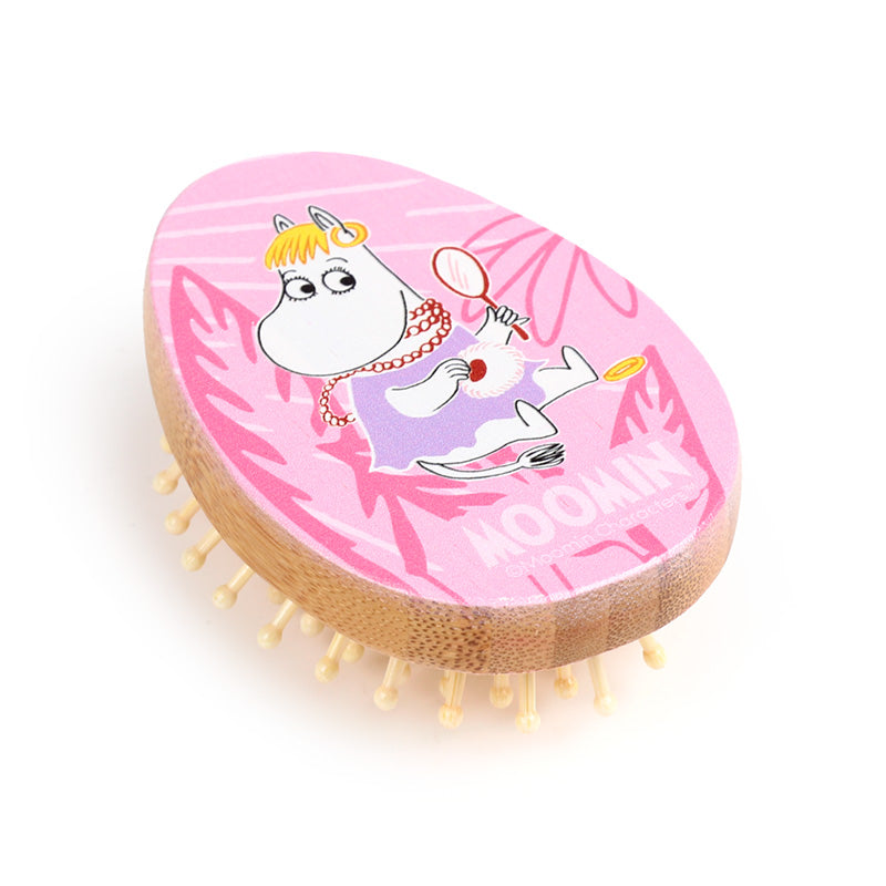Eco-friendly bamboo hair brush with Moomin theme