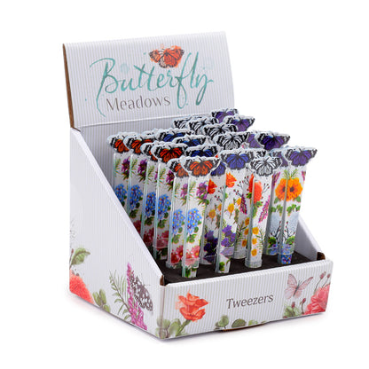 Shaped Tweezers with Butterfly Design - Butterfly Meadows