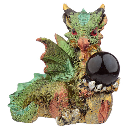All Seeing Orb Elements Dragon Figurine on display