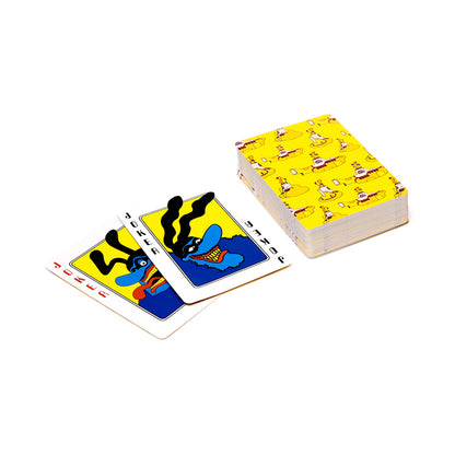 The Beatles Yellow Submarine playing cards back design
