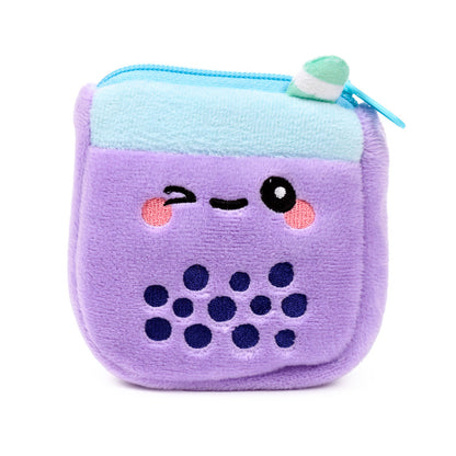 Foodiemals Bubble Tea Plush Change Purse close-up