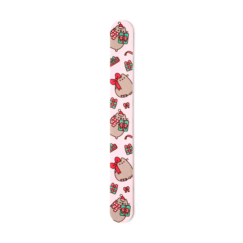 Christmas Pusheen the Cat Nail File Matchbook - Close Up