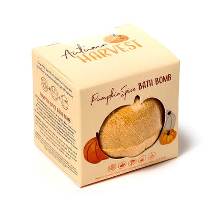 Close-up of Autumn Harvest Pumpkin Bath Bomb