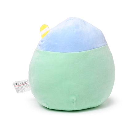 Squidglys Plush Toy - Matcha the Bubble Tea in a cozy setting