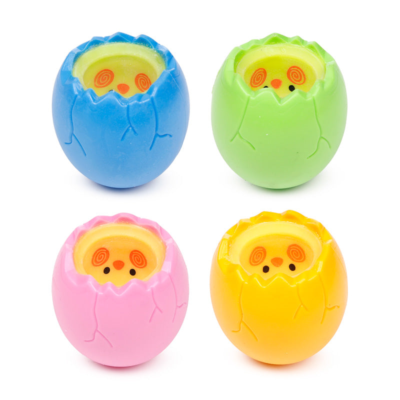 Close-up of Hatching Chick & Egg Pop Out Toy
