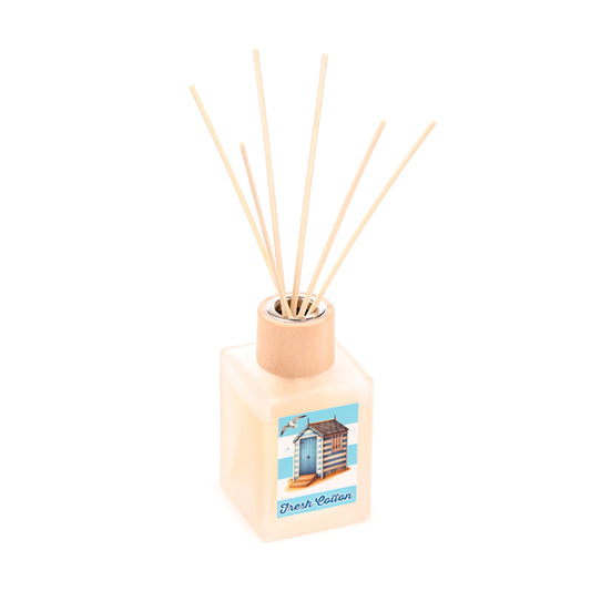 Coastal Fresh Cotton Reed Diffuser - Elegant Glass Bottle