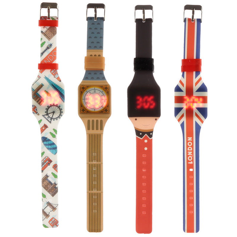 Silicone Digital Watch featuring London Icons